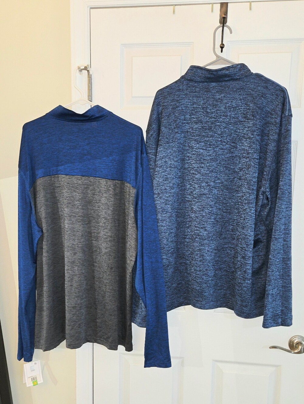 Essentials Men's Blue and Black Half-Zip Pullover Set Of 2